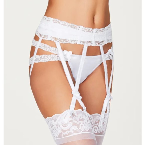 Frederick's of Hollywood Other - Fredricks of Hollywood White Lace Elle Garter Belt